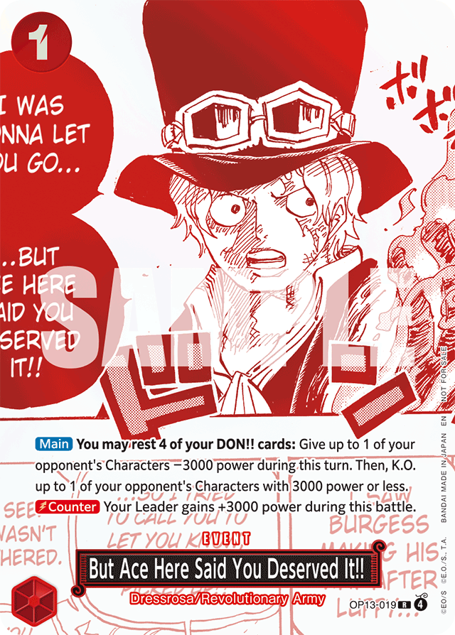 But Ace Here Said You Deserved It!!